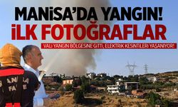 Manisa'da yangın: Bölgeden ilk görüntüler
