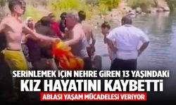 Nehre giren iki kardeşi ölüm ayırdı!