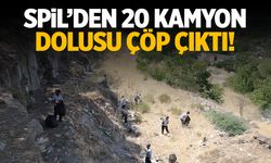 Spil yolundan 20 kamyon çöp çıktı!