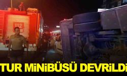 Aydın'da tur minibüsü devrildi… Çok sayıda yaralı var!