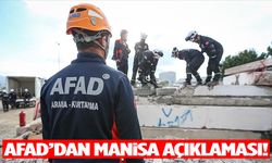 Afad’dan Manisa açıklaması!