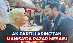 AK Partili Arınç'tan Manisa'da pazar mesaisi