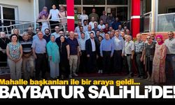 AK Partili Baybatur Salihli’de mahalle başkanlarıyla buluştu
