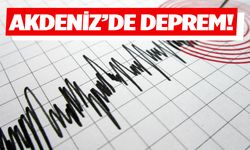 Akdeniz’de 4,4 büyüklüğünde deprem