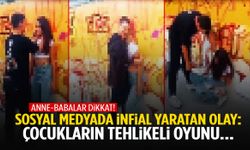 Anne-babalar dikkat! Çocukların tehlikeli oyunu… Bayılma anı saniye saniye kaydedildi!