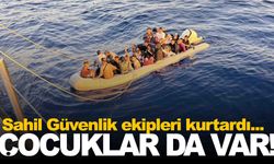 Batmak üzere olan bottan 43 göçmen kurtarıldı!