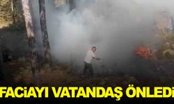 Bursa-Kütahya sınırında dumanlar yükseldi… Vatandaşın dikkati faciayı önledi