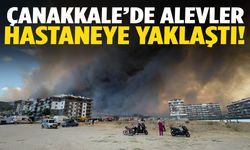Çanakkale’de orman yangını! Alevler hastaneye yaklaştı