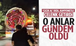 Dev çelenkle şehir turu… Manisa’da çiçek sürprizi gündem oldu