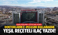 Doktorların e-imzasını kullanarak yeşil reçeteli ilaç yazdı!