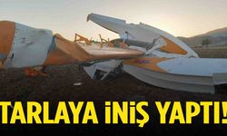 Ege’de korku dolu anlar… Yangın söndürme uçağı acil iniş yaptı
