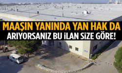 Maaşın yanında yan hak da arıyorsanız bu ilan size göre…