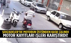 Şehzadeler’de motorun üstünden kask çalındı: Motor kayıtları işleri karıştırdı!