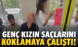 Pes dedirten olay: Genç kızın saçlarını koklamaya çalıştı