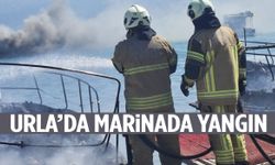 İzmir’de marina yangını paniği! 5 tekne kül oldu