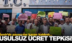 İzmir’de pazarcılar ayaklandı… Belediye önünde eylem!