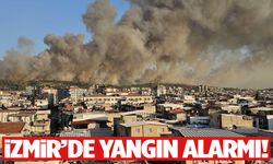 İzmir’de akşam başlayan yangına müdahale sürüyor!