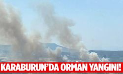 Karaburun’da orman yangını!