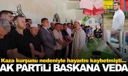 AK Partili başkana gözyaşlarıyla veda
