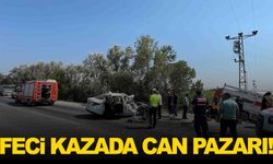 Konya’da feci kaza… Otomobil ile kamyonet çarpıştı!