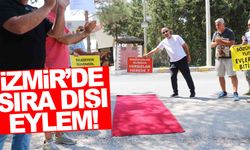 Kooperatif mağdurlarından kırmızı halılı protesto