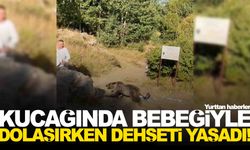 Krater gölünde gezintiye çıkan aile neye uğradığını şaşırdı!