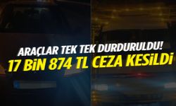 Manisa’da araçlar tek tek durduruldu! 17 bin 874 TL ceza…
