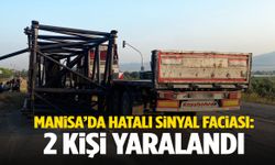 Manisa’da tırın hatalı sinyali zincirleme kazaya yol açtı: 2 kişi yaralandı