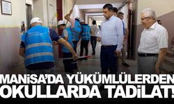 Manisa’da yükümlüler okullarda tadilat yaptı