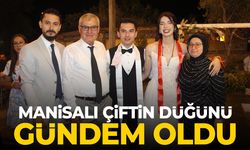 Manisalı çift düğüne gelenlere en anlamlı hediyeyi verdi