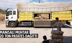 Manisalı muhtardan büyük destek: 20 ton patates dağıttı