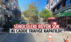 Manisa’nın iki merkezi caddesi trafiğe kapatıldı! Sürücüler zor anlar yaşadı…
