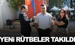 Salihli jandarmasında terfi töreni… Yeni rütbelerini taktılar