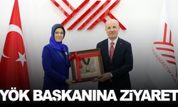 MCBÜ Rektörü Kibar’dan YÖK Başkanı Özvar’a hayırlı olsun ziyareti