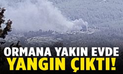 Muğla’da ormana yakın ev alevlere teslim oldu