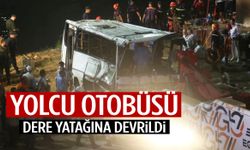 Otobüs dere yatağına devrildi! 18 kişi boğularak can verdi