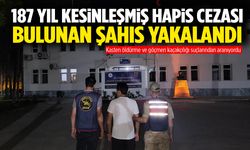 187 yıl hapis cezalı zanlı yakalandı