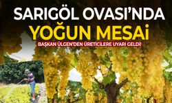 Sarıgöl Ovası'nda hummalı çalışma! Başkan Ülgen üreticileri uyardı…