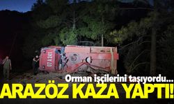 Antalya’da arazöz devrildi: 2 orman işçisi yaralandı