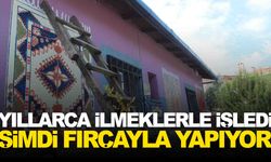 Yıllarca ilmeklerle işledi… Şimdi fırçayla yapıyor… Manisalı sanatçı hayran bıraktı!