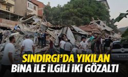 Sındırgı’da yıkılan bina ile ilgili iki gözaltı!