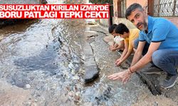 İzmir’in içme suyu sokaklara akıyor… Kuraklık varken su israfına tepki büyüyor