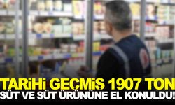 İzmir’de tarihi geçmiş 1907 ton süt ve süt ürününe el konuldu!
