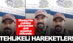 Manisa’da provokatif görüntüler… Tehlikeli hareketler bunlar!