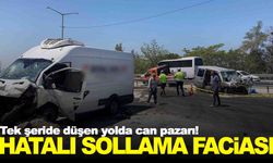 Hatalı sollama faciayı getirdi… Tek şeride düşen yolda can pazarı!