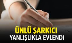 Ünlü şarkıcı yanlışlıkla evlendi