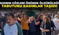 5 yaşındaki kızının gözleri önünde katledilen Başak son yolculuğuna uğurlandı!