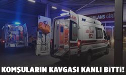 Komşuların kavgası kanlı bitti!