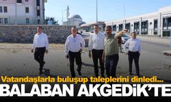 Başkan Balaban Akgedik sakinlerini dinledi