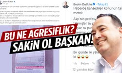 Bu ne agresiflik? Sakin ol başkan!